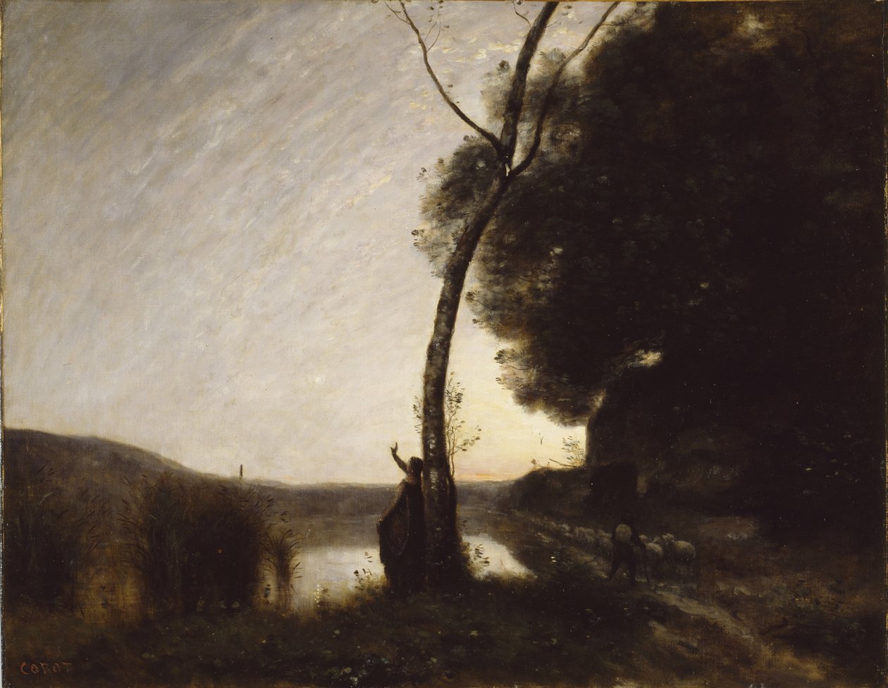 A estrela da tarde de Jean-Baptiste-Camille Corot