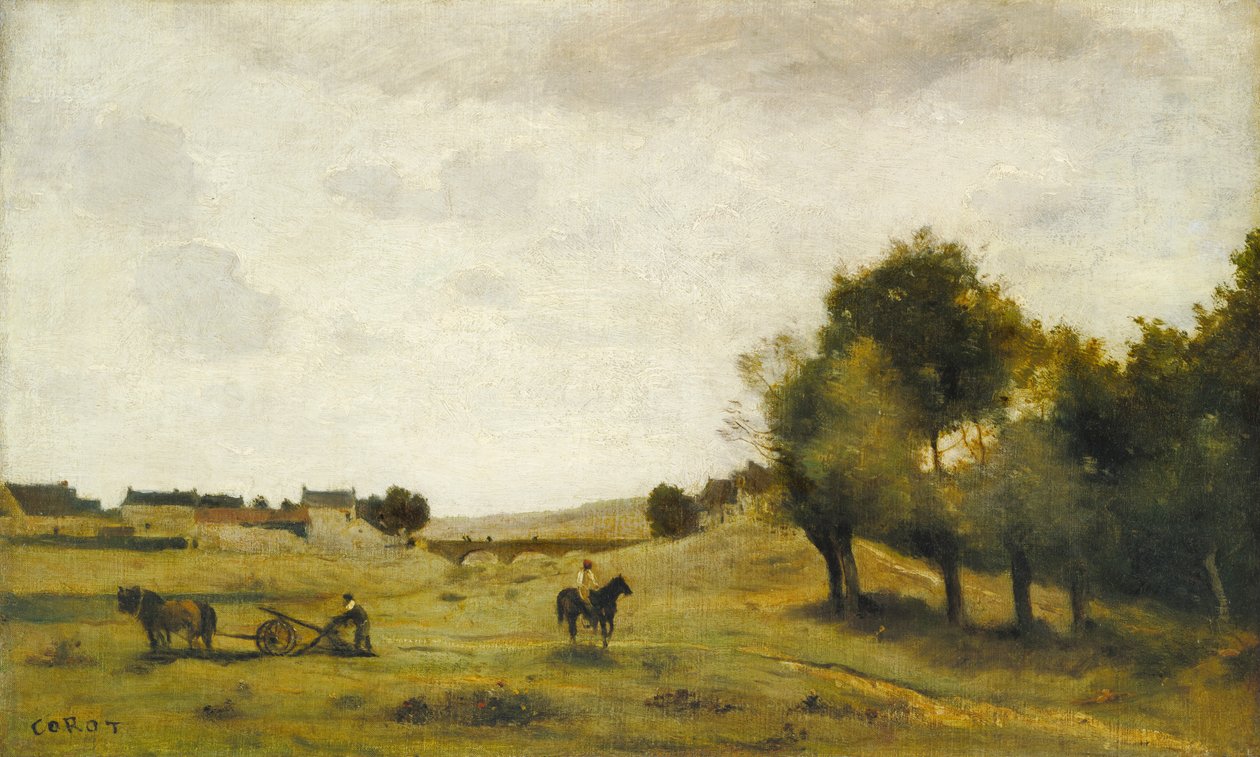 Vista nas proximidades de Epernon de Jean-Baptiste-Camille Corot