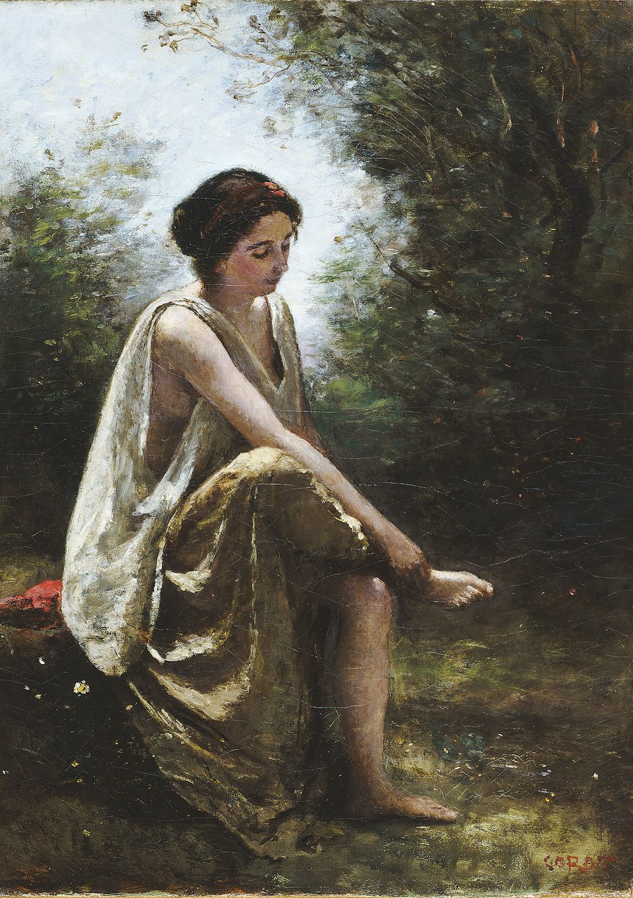 Eurídice ferida de Jean-Baptiste-Camille Corot