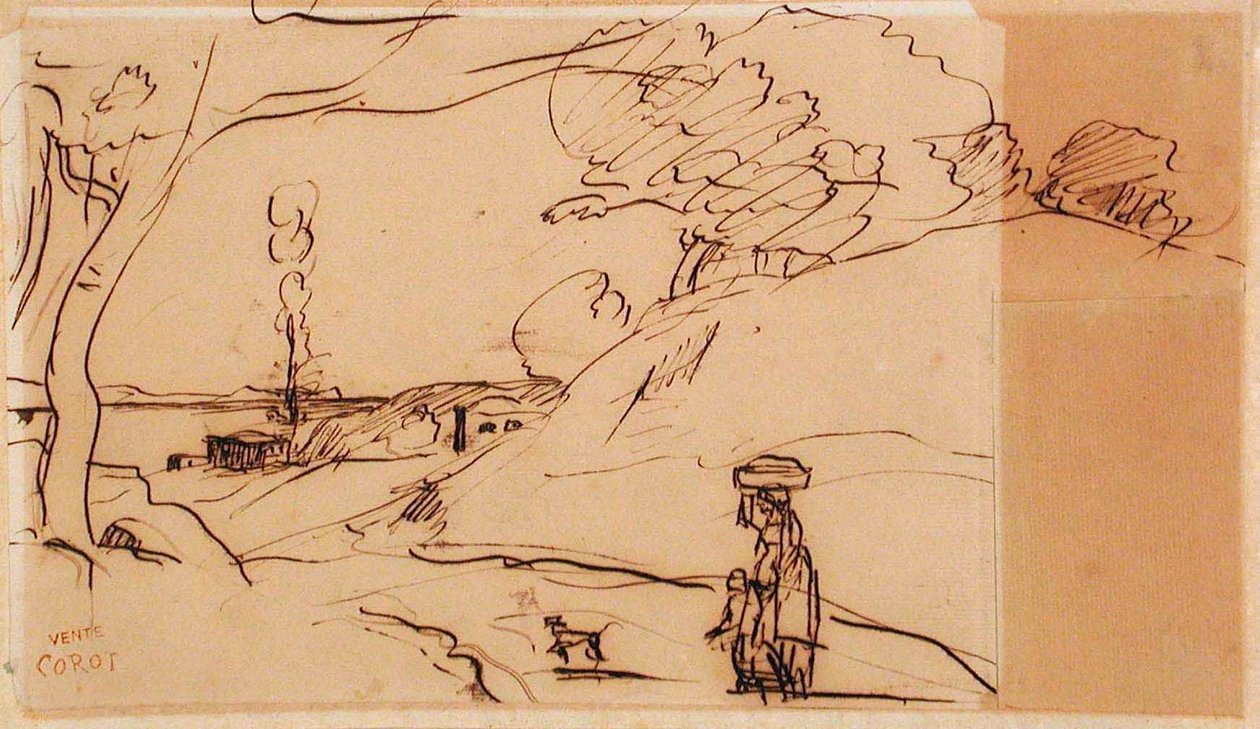 Paisagem sem título de Jean-Baptiste-Camille Corot