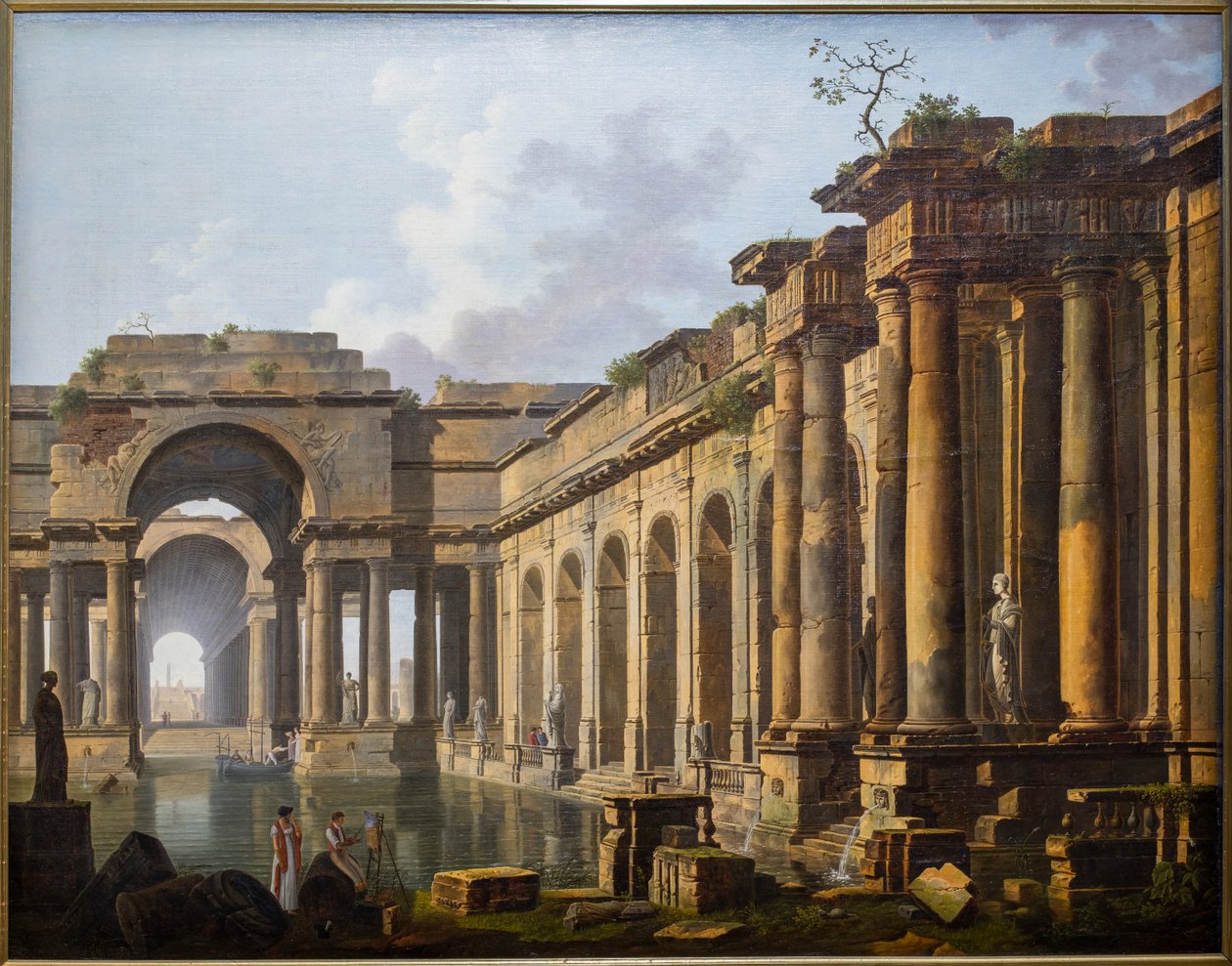 Ruínas de um antigo banho de Jean Baptiste Berlot