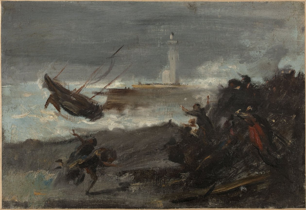 Naufrágio no porto de Dieppe de Jean Baptiste Carpeaux