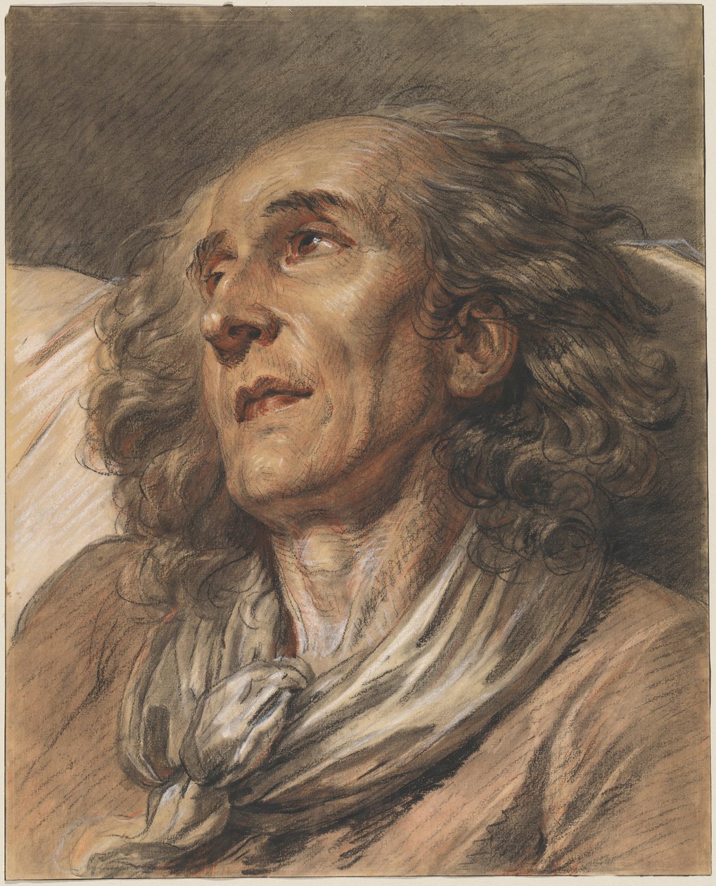 Busto de um homem idoso de Jean-Baptiste Greuze