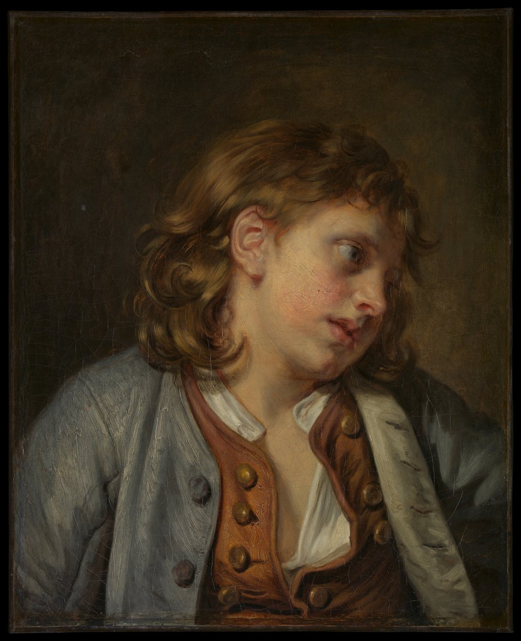 Cabeça de um jovem rapaz de Jean-Baptiste Greuze