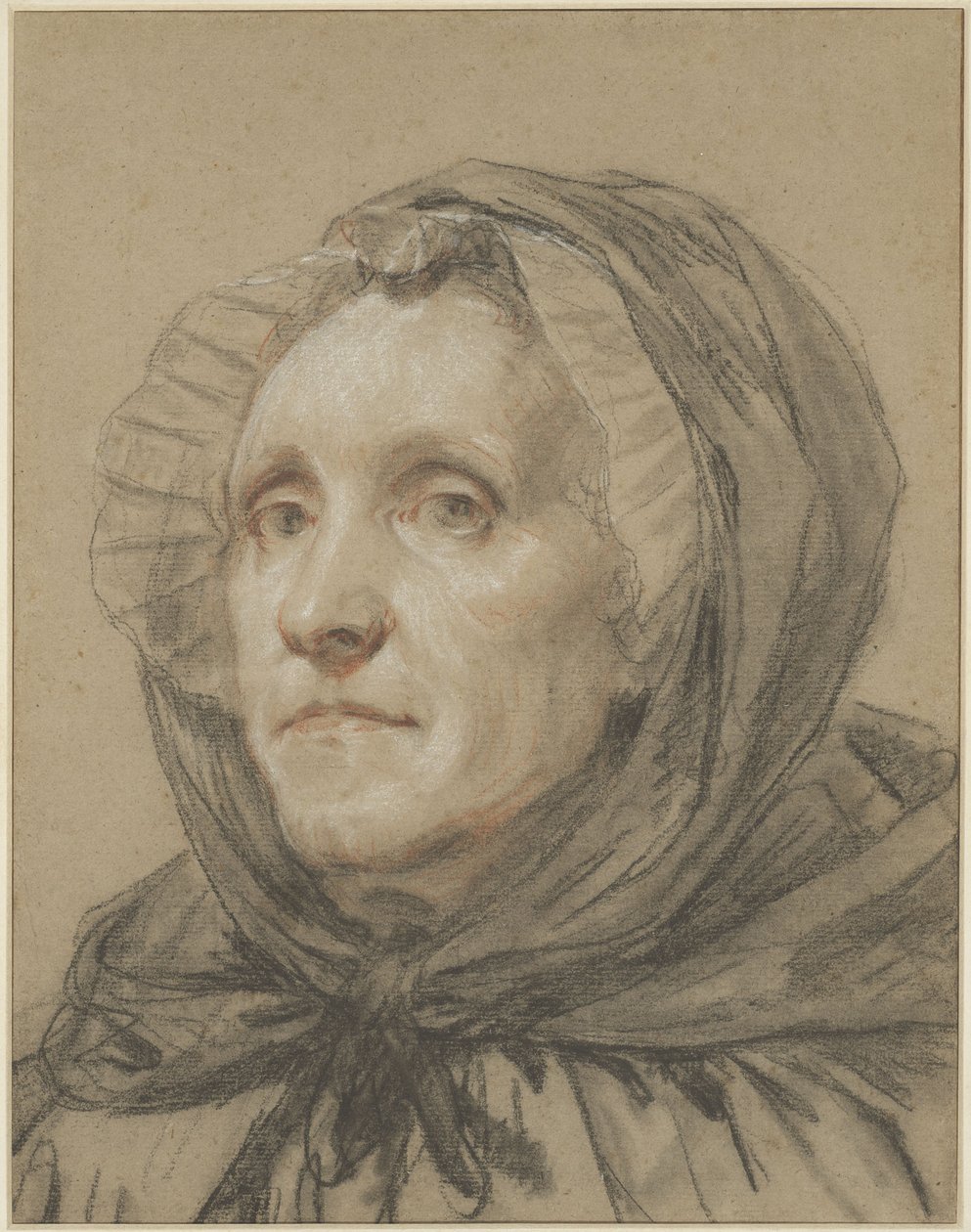 Retrato da mãe do artista de Jean-Baptiste Greuze