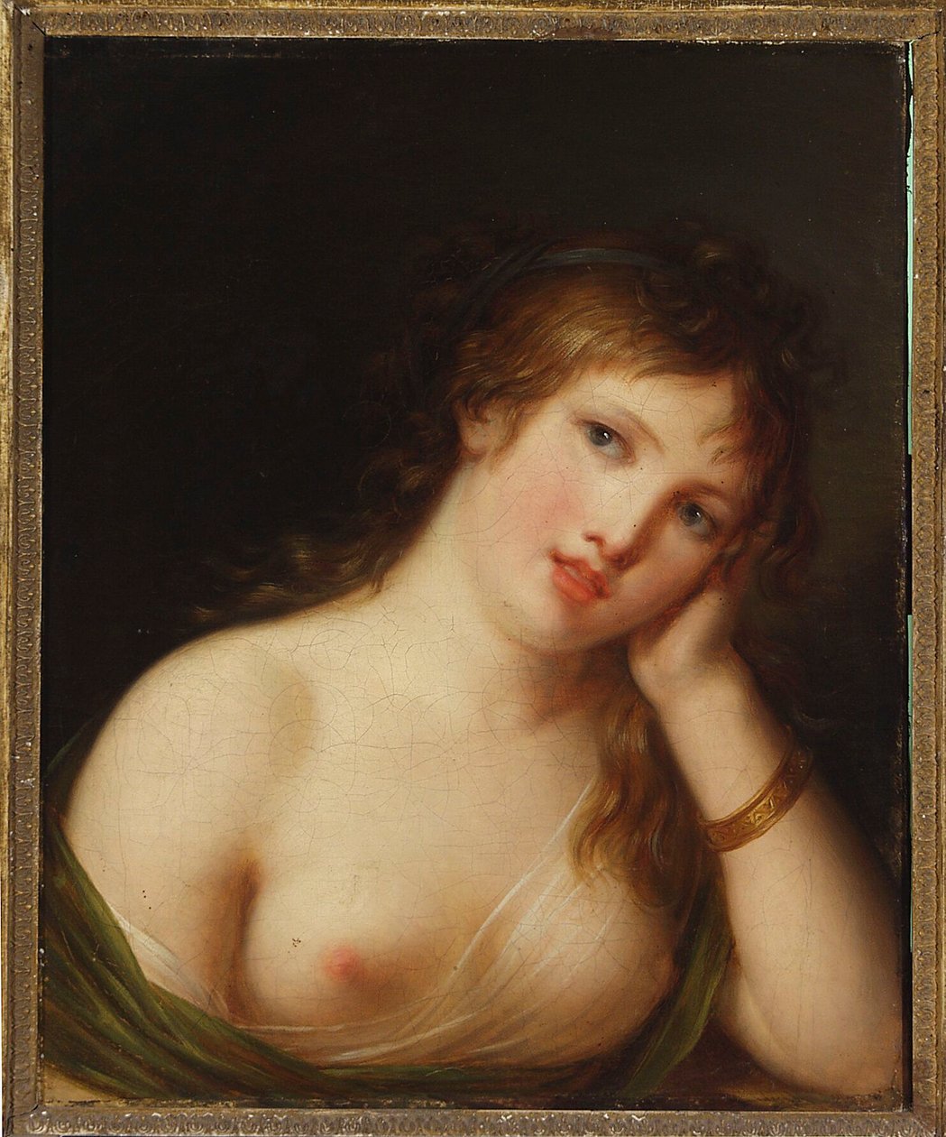 Retrato de uma jovem mulher de Jean-Baptiste Greuze