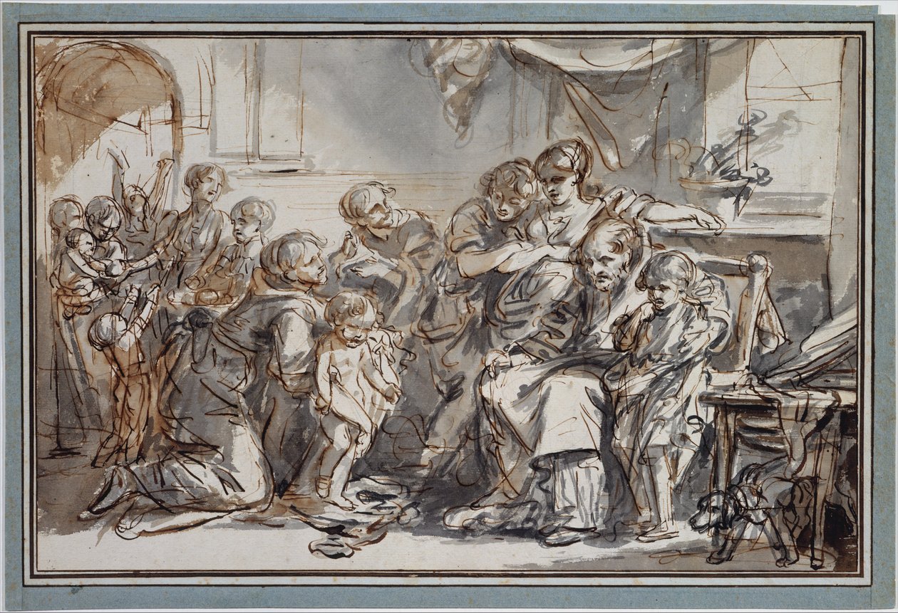 Apresentação do filho ilegítimo de Jean-Baptiste Greuze