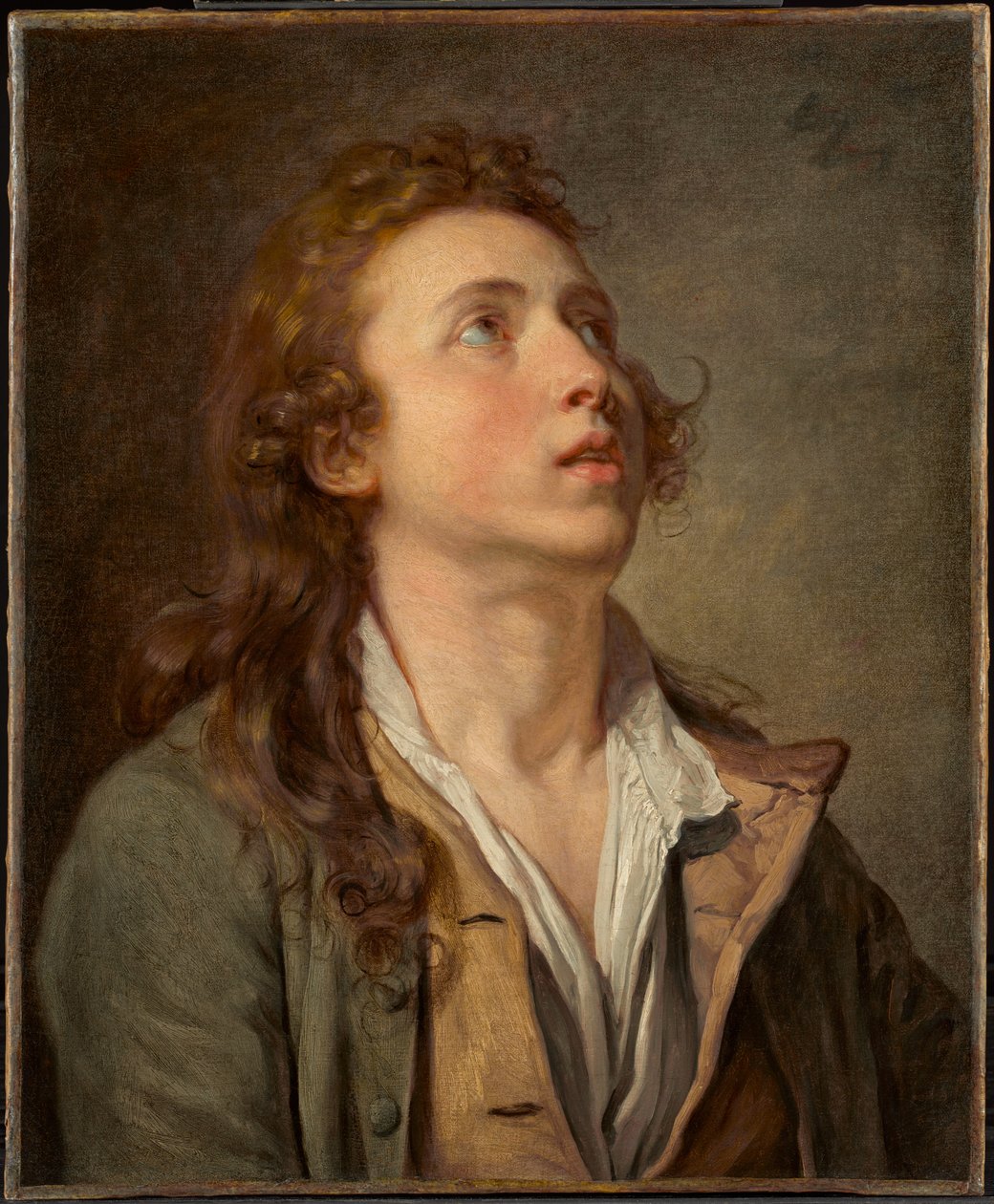 Estudo de um jovem de Jean-Baptiste Greuze
