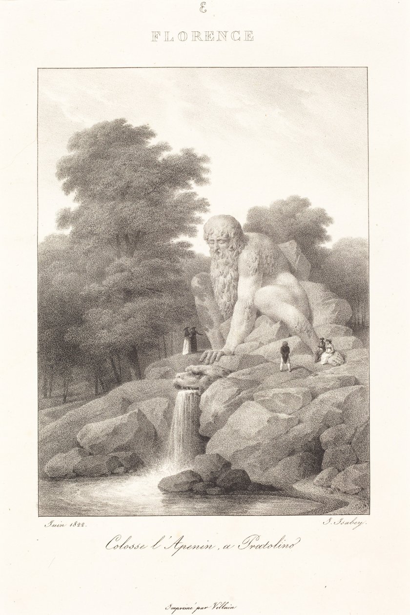 Colosso dos Apeninos, Pratolino de Jean-Baptiste Isabey