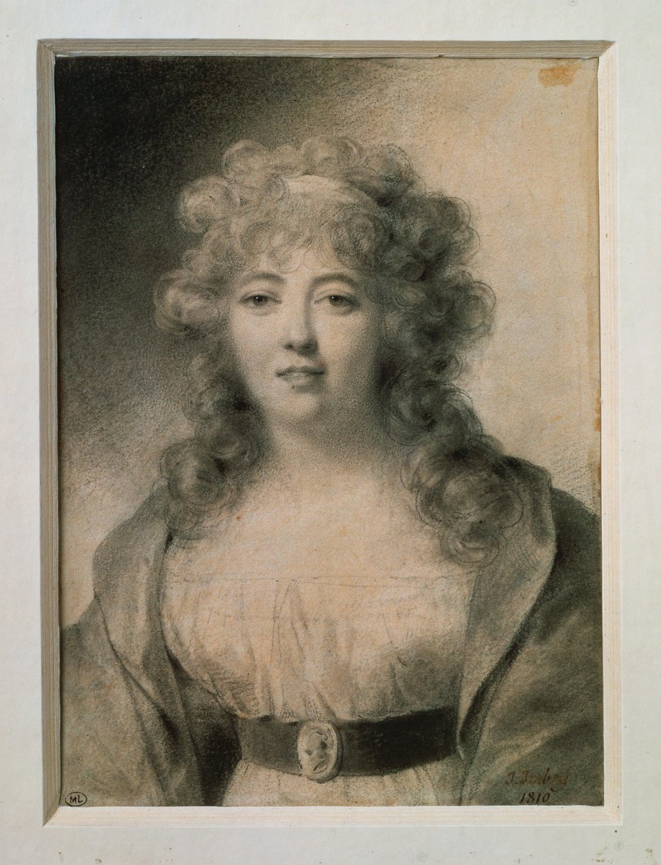 Mme. de Stael, nascida Germaine Necker ... de Jean Baptiste Isabey