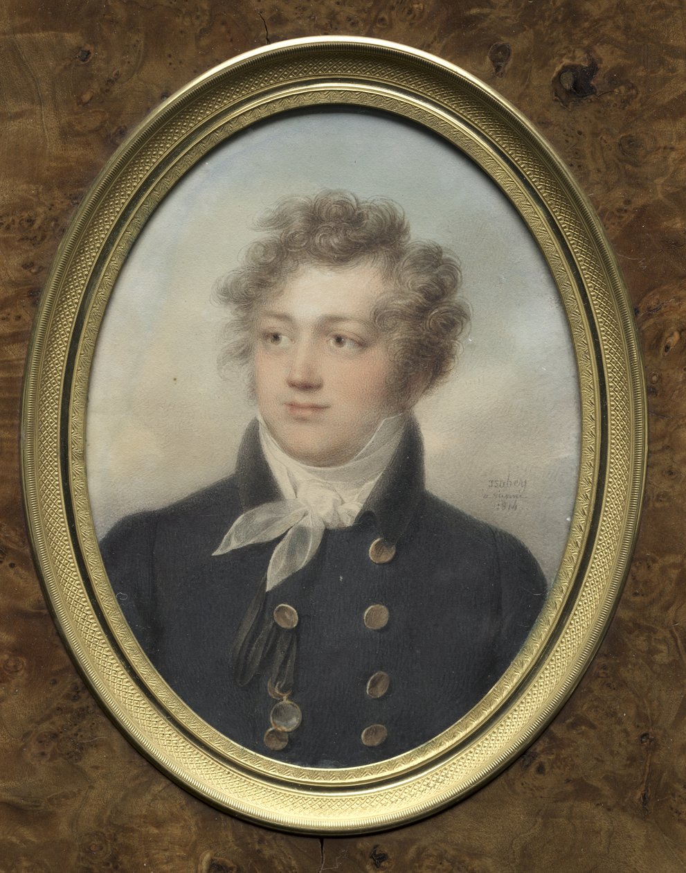 Retrato de um homem, possivelmente Alexandre I, imperador da Rússia de Jean-Baptiste Isabey