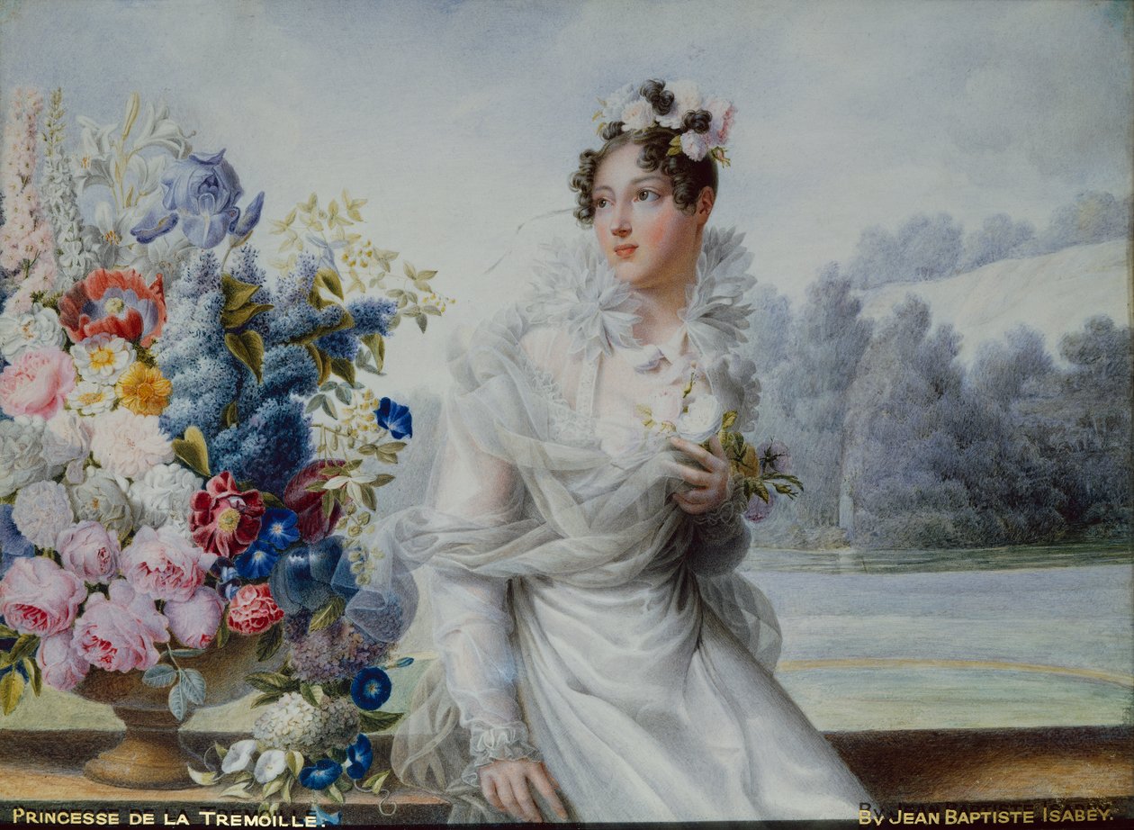 Princesa de Tremoille (óleo sobre tela) de Jean Baptiste Isabey