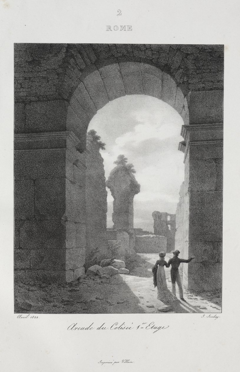 Viagem à Itália em 1822 de Jean-Baptiste Isabey