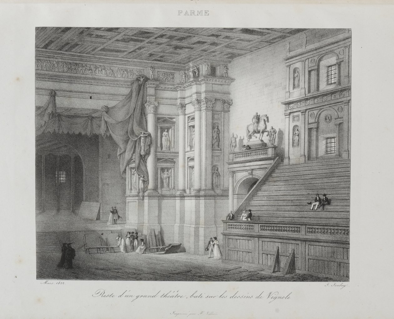 Viagem à Itália em 1822 de Jean-Baptiste Isabey