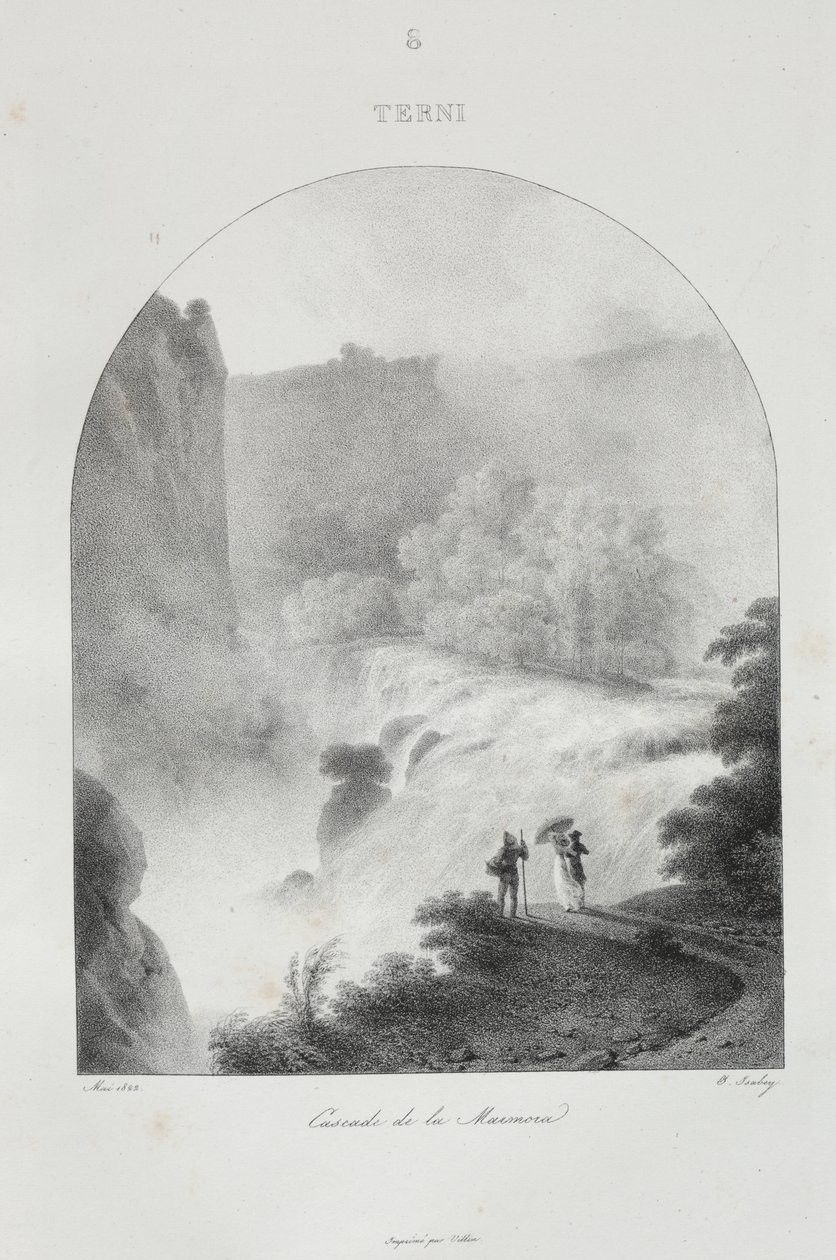 Viagem à Itália em 1822 de Jean-Baptiste Isabey