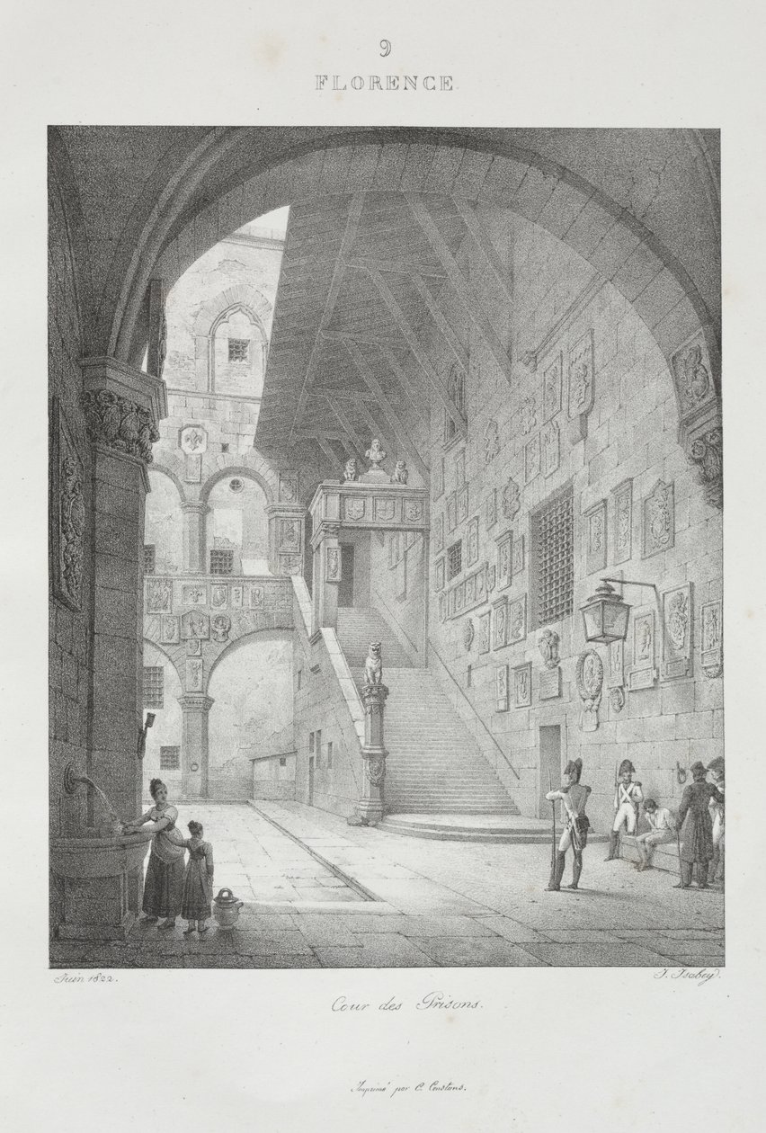 Viagem à Itália em 1822 de Jean-Baptiste Isabey