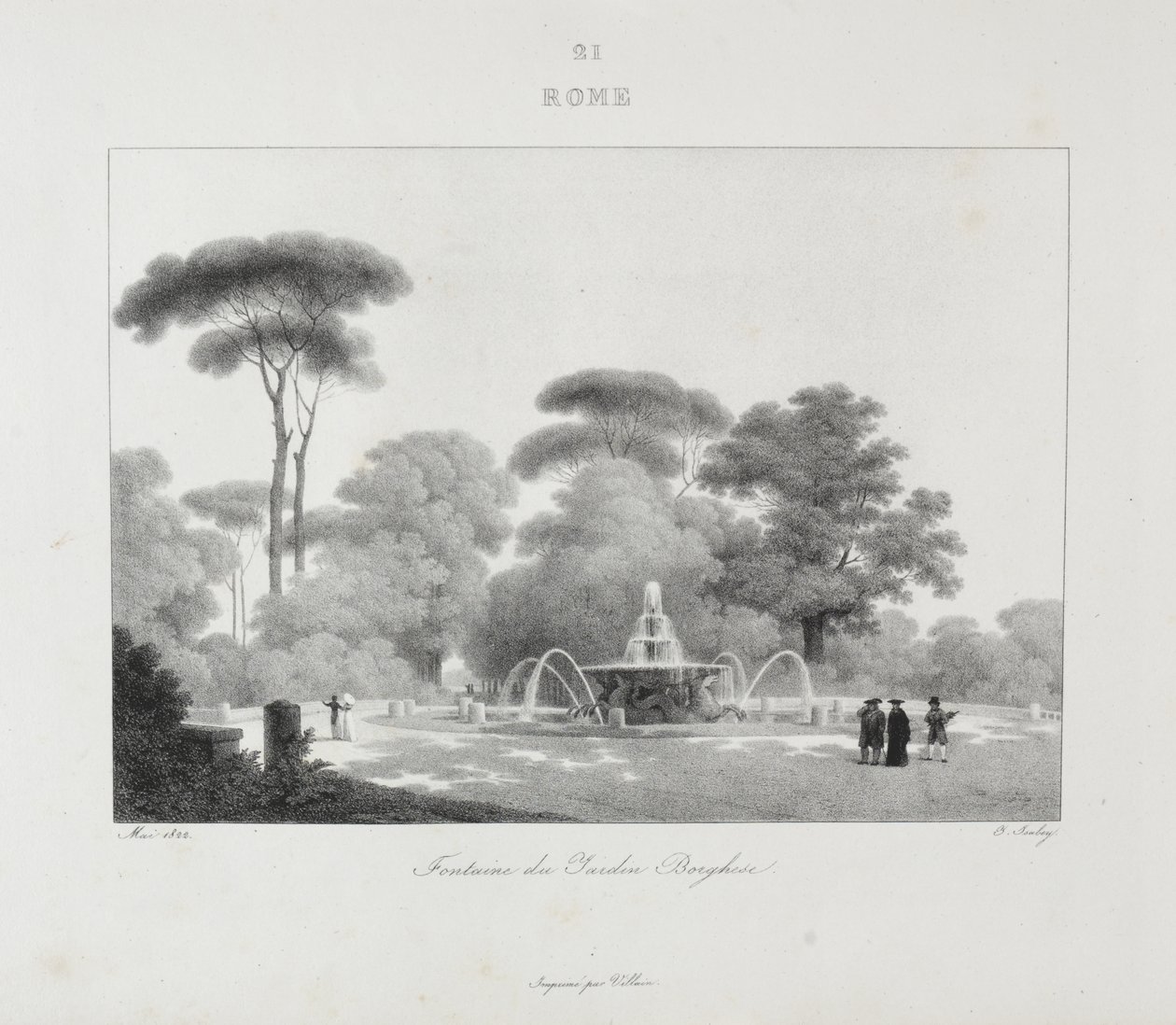Viagem à Itália em 1822 de Jean-Baptiste Isabey