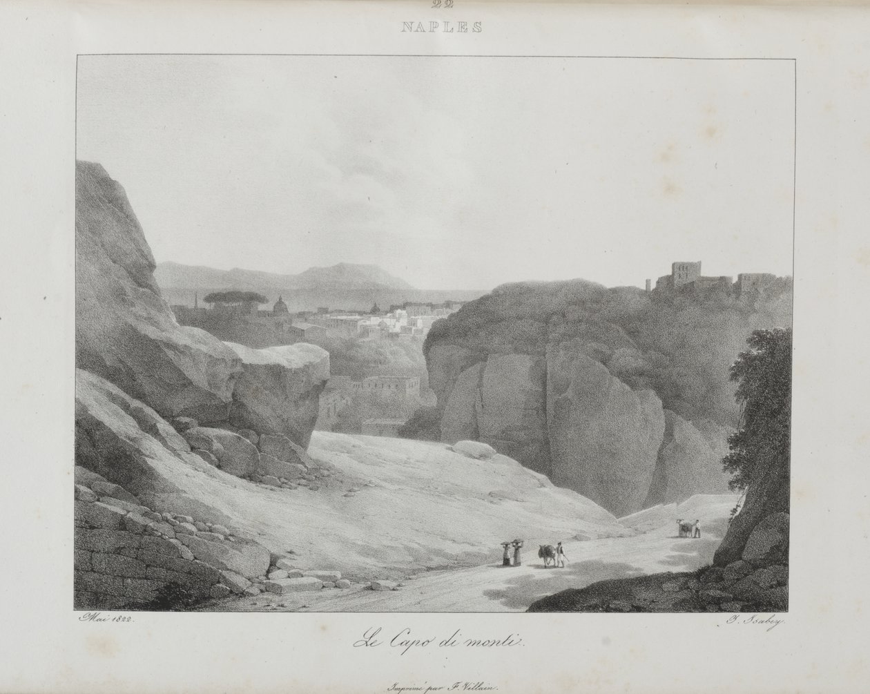 Viagem à Itália em 1822 de Jean-Baptiste Isabey