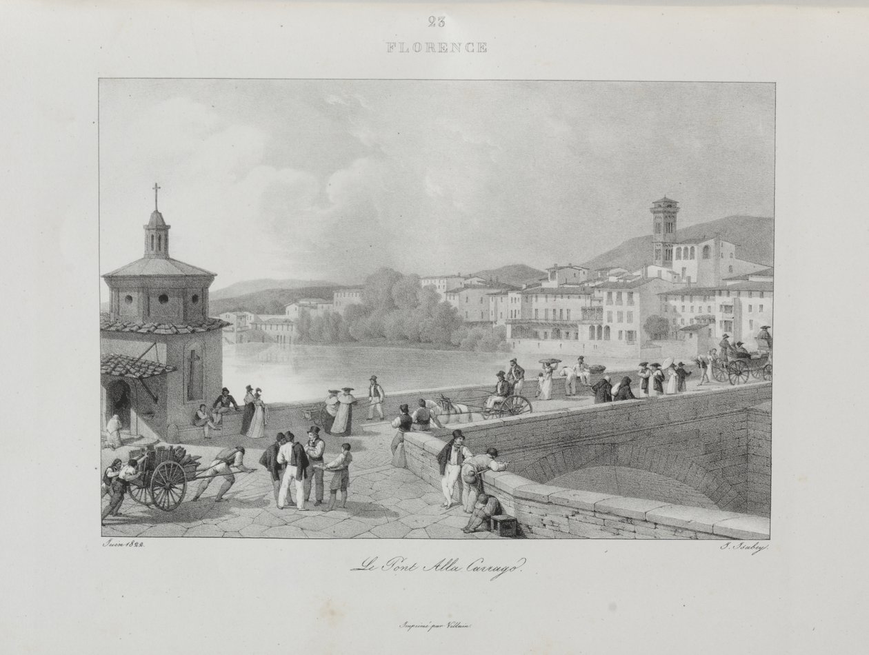Viagem à Itália em 1822 de Jean-Baptiste Isabey