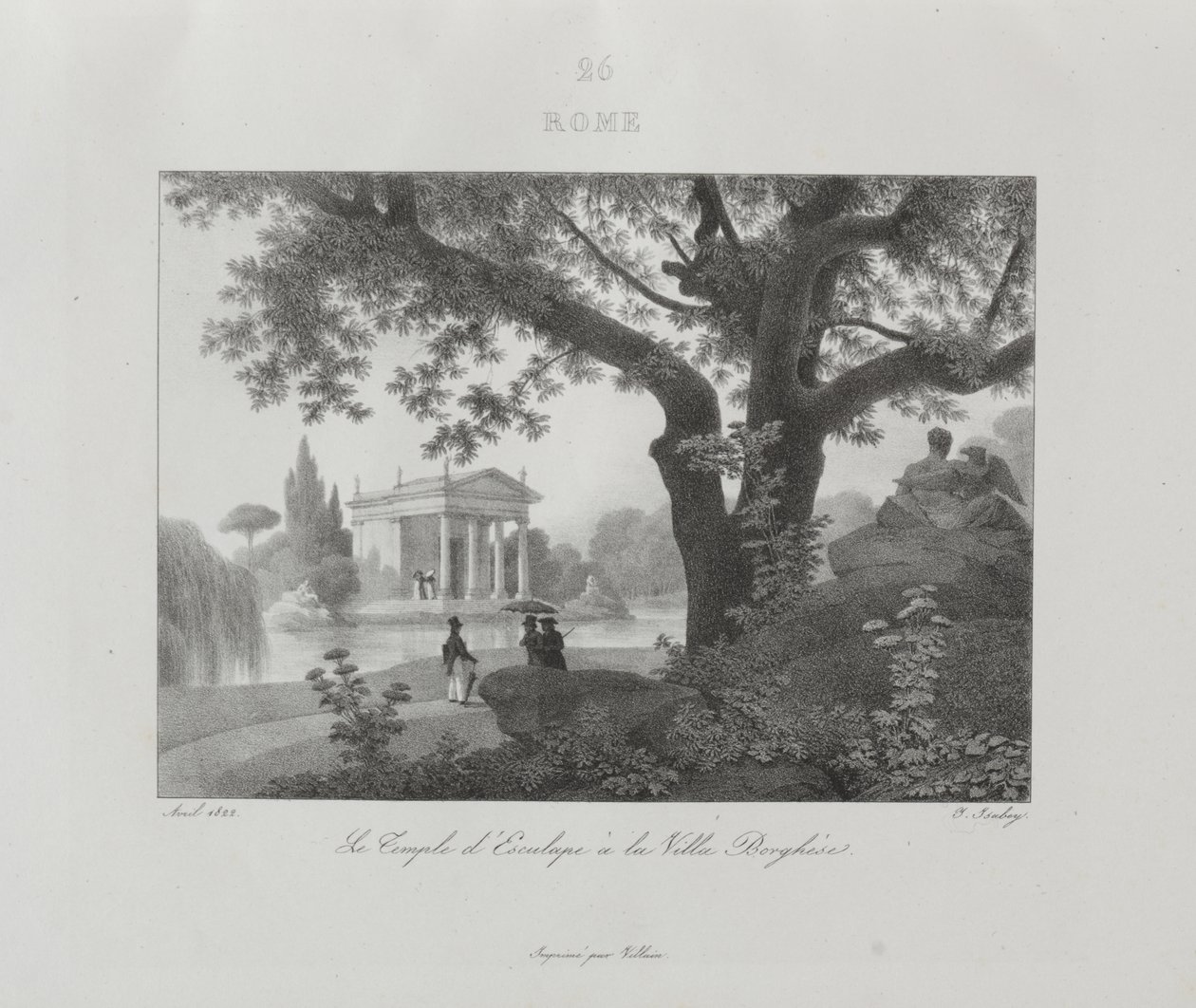 Viagem à Itália em 1822 de Jean-Baptiste Isabey