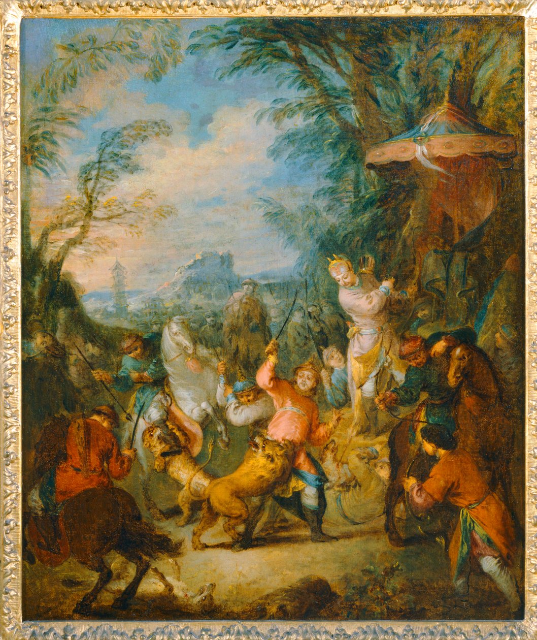 Chasse chinoise - Caça chinesa ... de Jean Baptiste Joseph Pater