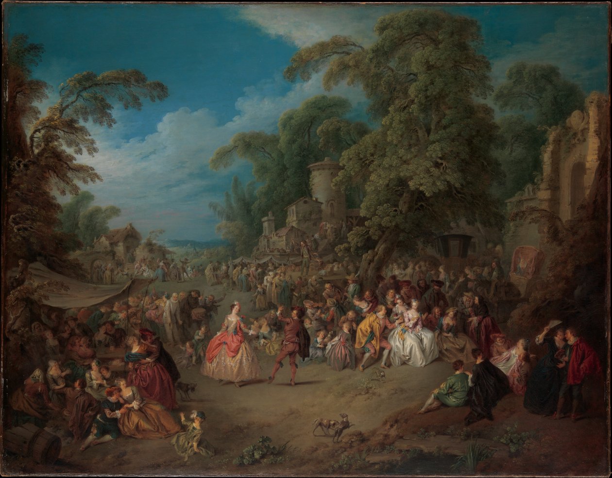 A Feira de Bezons de Jean-Baptiste Joseph Pater