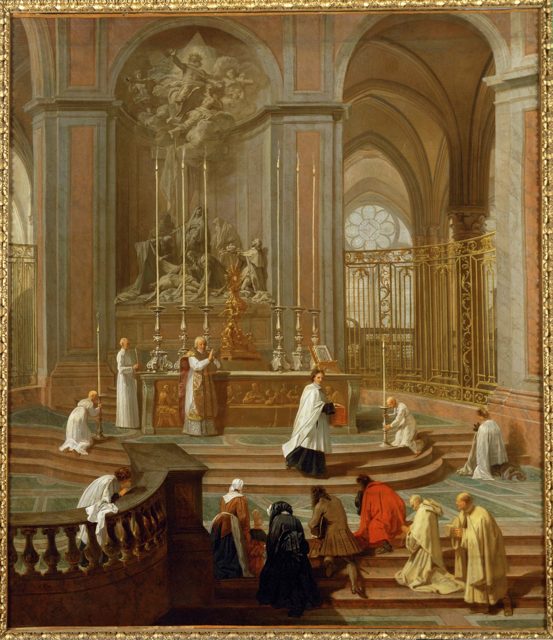 La messe du chanoine de La Porte ou Le maitre-autel de Notre Dame - Missa rezada pelo cónego de La Porte ou Le maitre-autel de Notre Dame - Missa rezada pelo cónego de La Porte ou ... de Jean Baptiste Jouvenet