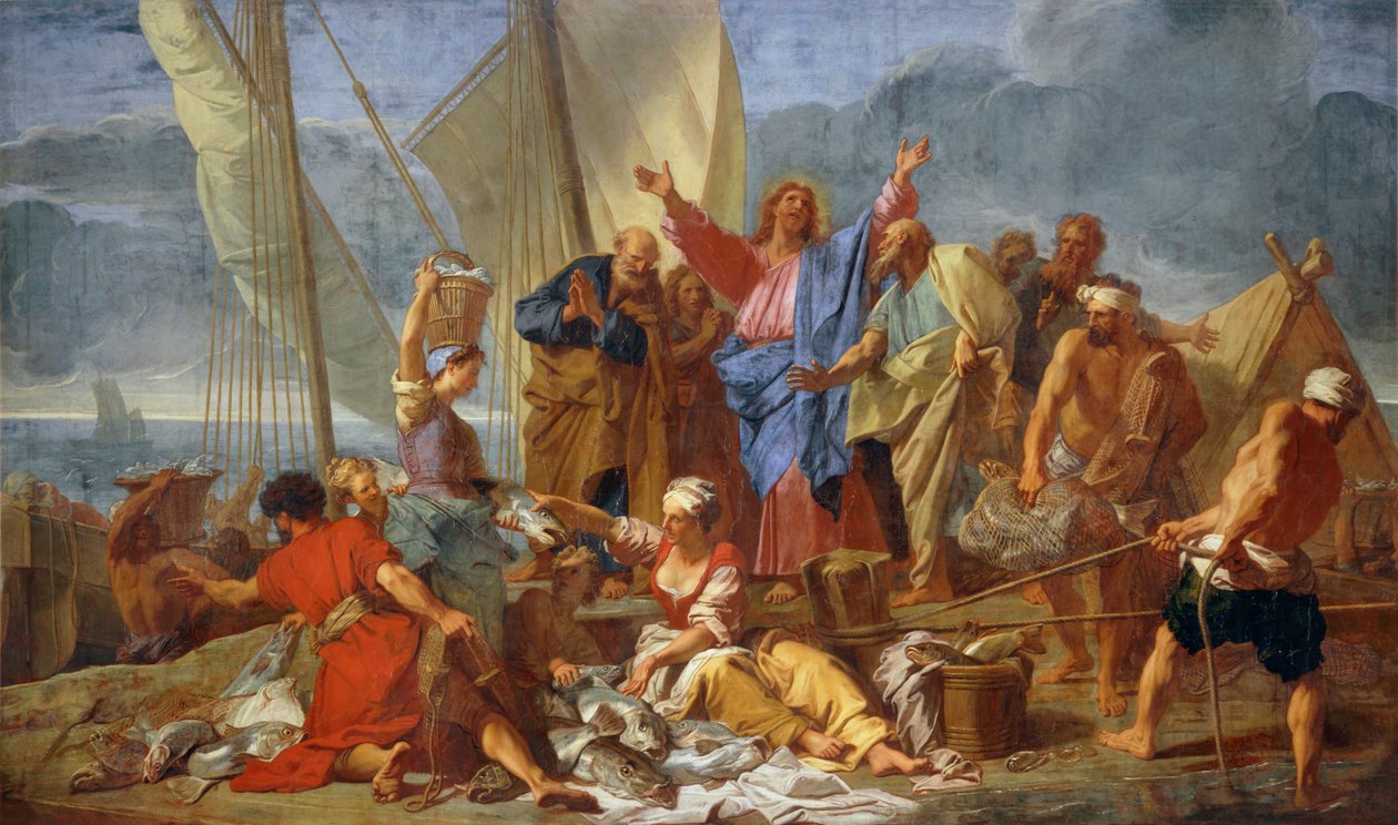 La peche miraculeuse - O peixe maravilhoso ... de Jean Baptiste Jouvenet