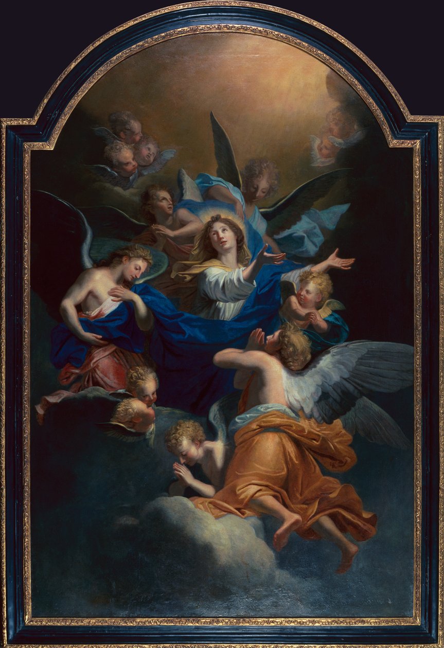 A Assunção da Virgem (óleo sobre tela) de Jean Baptiste Jouvenet