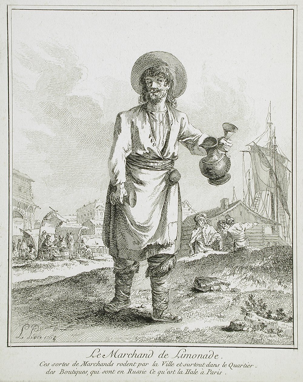 A vendedora de limonada de Jean-Baptiste Le Prince