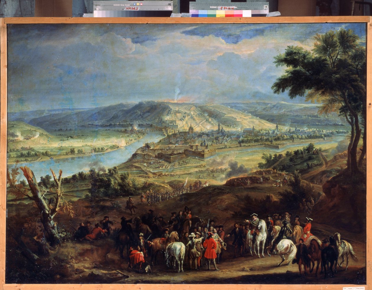 O cerco de Namur em 1692 (O Cerco de Namur em 1692). Cerco da cidade por Luís XIV e Vauban de 29 de maio a 30 de junho de 1692. Pintura de Jean-Baptiste Martin (Jean Baptiste Martin de Jean Baptiste Martin