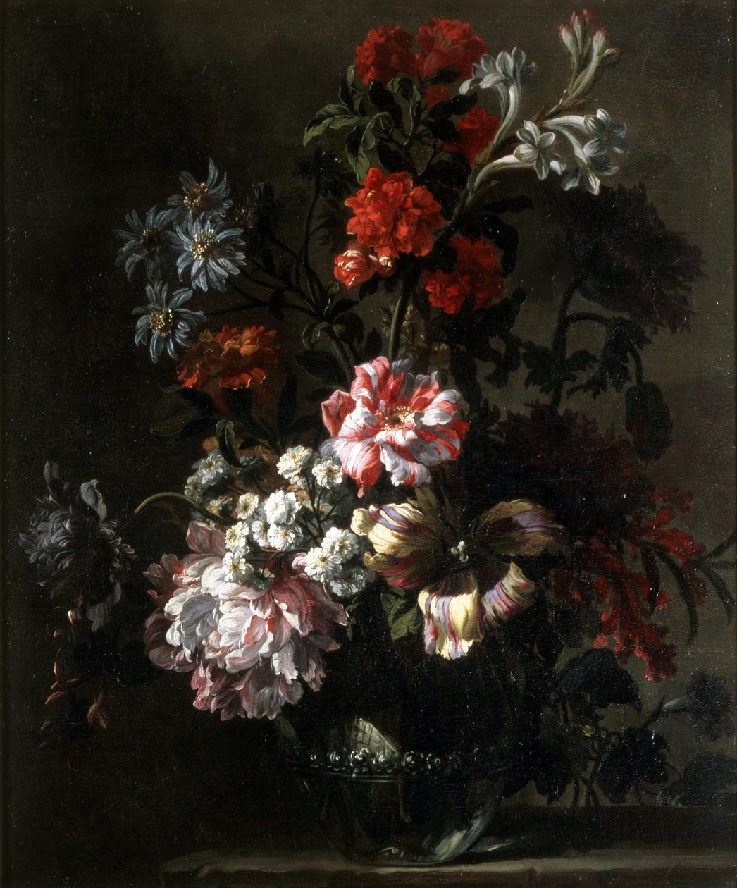 Natureza morta de flores (óleo sobre tela) de Jean-Baptiste Monnoyer