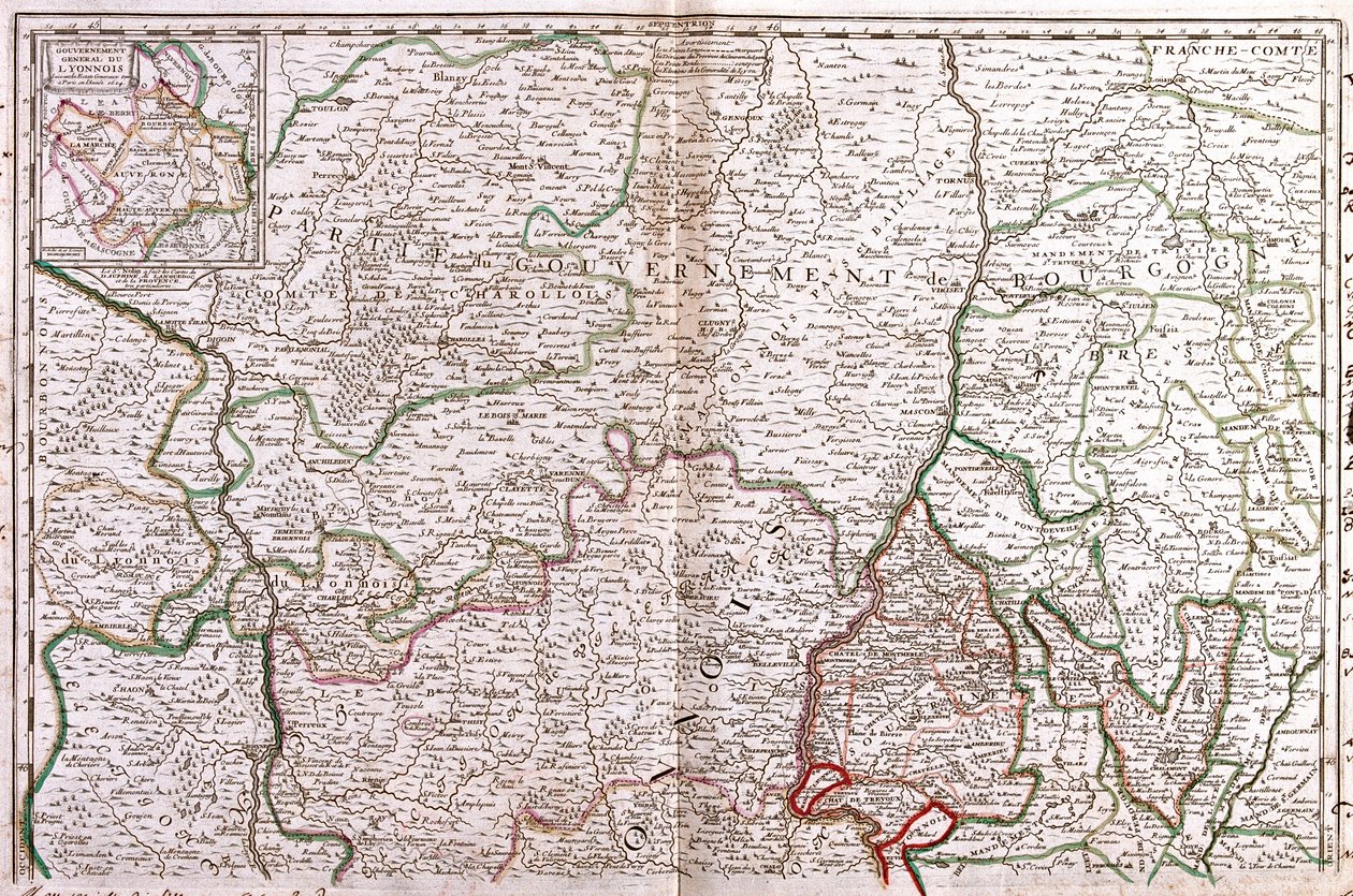 Borgonha, Rhône-Alpes, França de Jean Baptiste Nolin