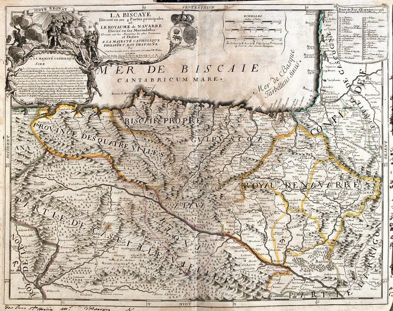 Cantábria, País Basco, Navarra, La Rioja, Castela e Leão, Espanha de Jean Baptiste Nolin