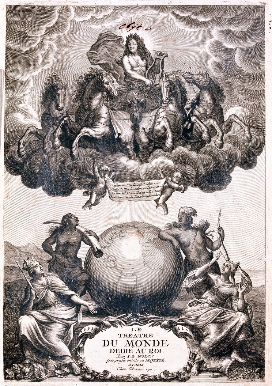 Capa do livro "O teatro do mundo" de J de Jean Baptiste Nolin