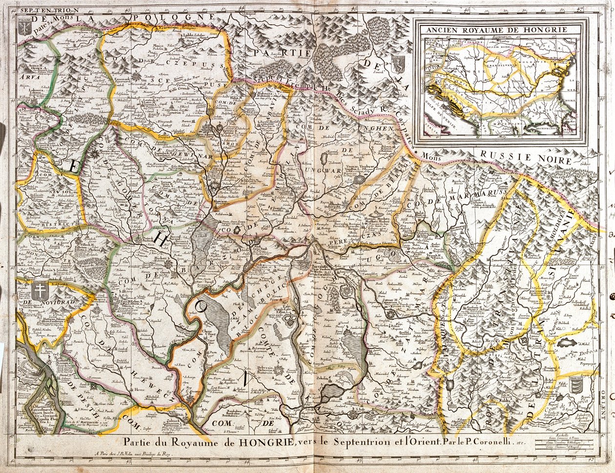 Hungria, Eslováquia, Roménia Oriental de Jean-Baptiste Nolin