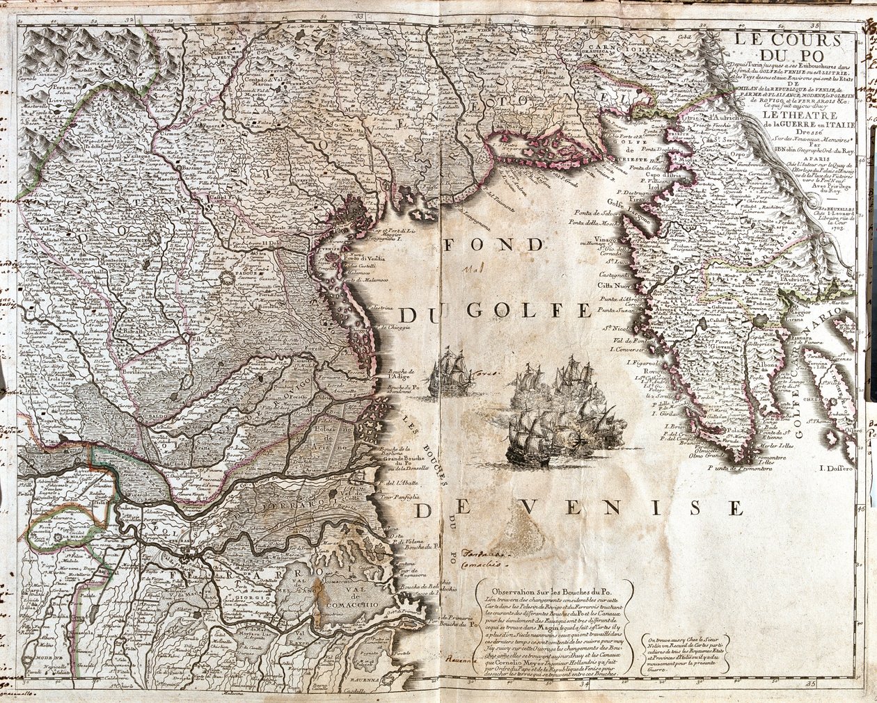 Itália (Região: Trentino-Alto Ádige, Veneto, Friuli-Venezia Giulia, Emilia-Romagna), Eslovénia (Região estatística: CoastalKarst), Croácia (Circunscrição: Istria) de Jean Baptiste Nolin