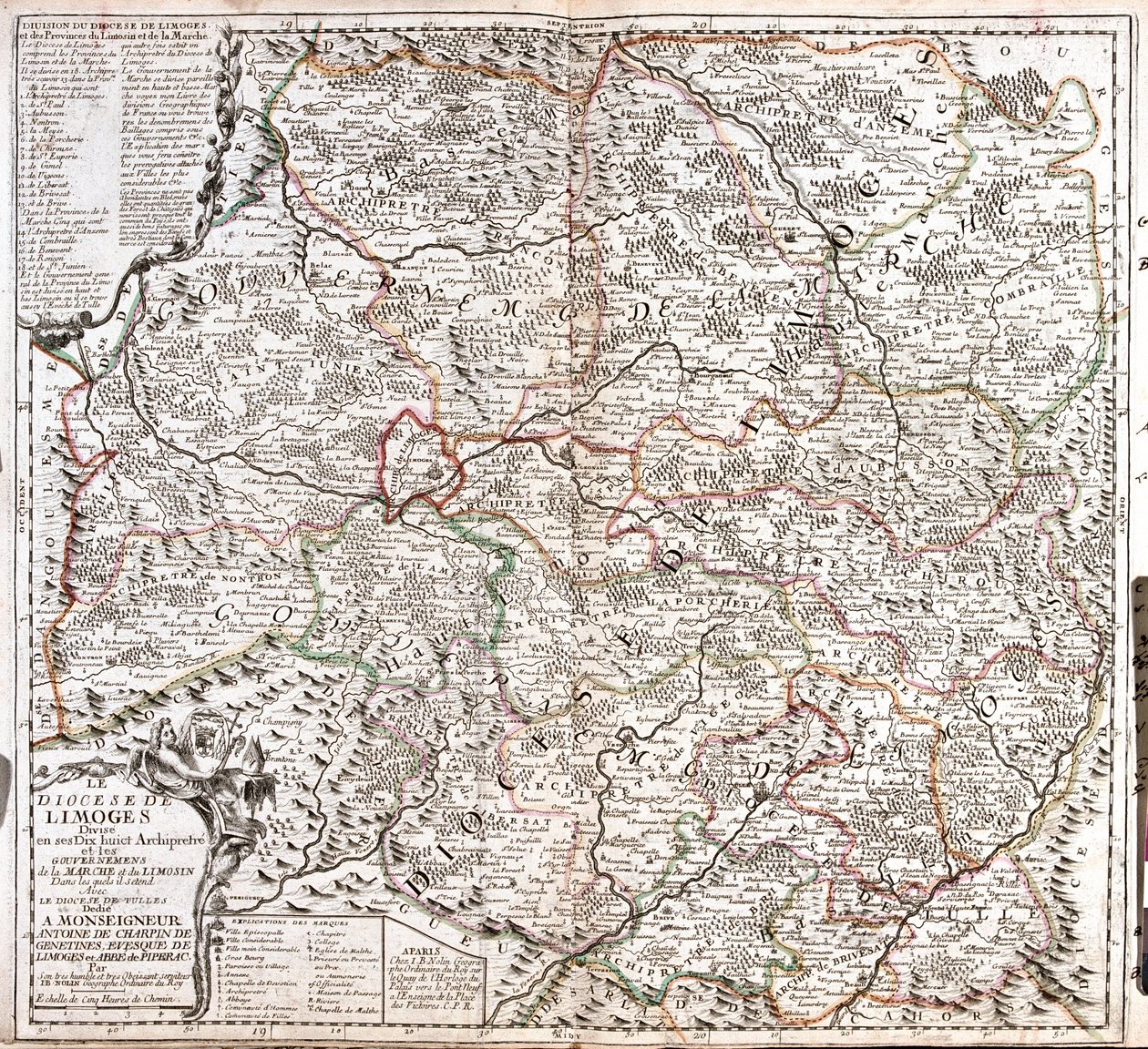 Limousin, Aquitaine, Centre (arredores de Limoges) , França de Jean Baptiste Nolin