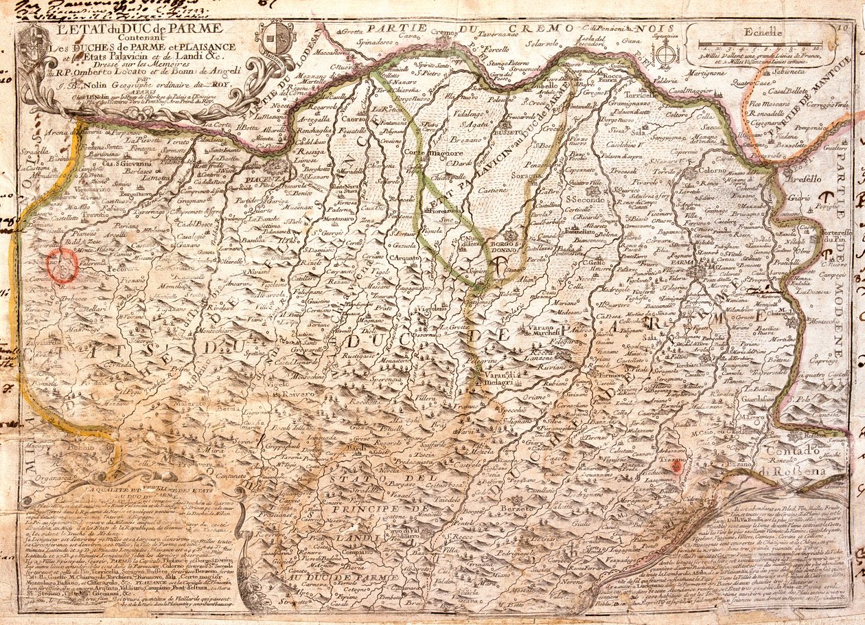 Lombardia, Emilia-Romagna, Itália de Jean Baptiste Nolin