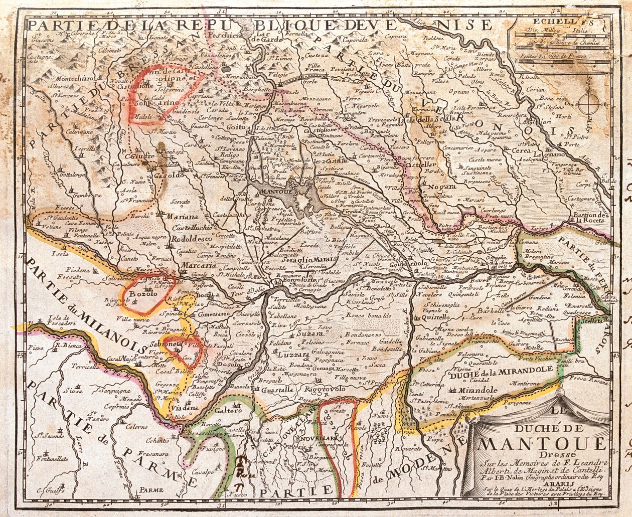 Lombardia, Veneto, Emilia-Romagna, Itália de Jean Baptiste Nolin