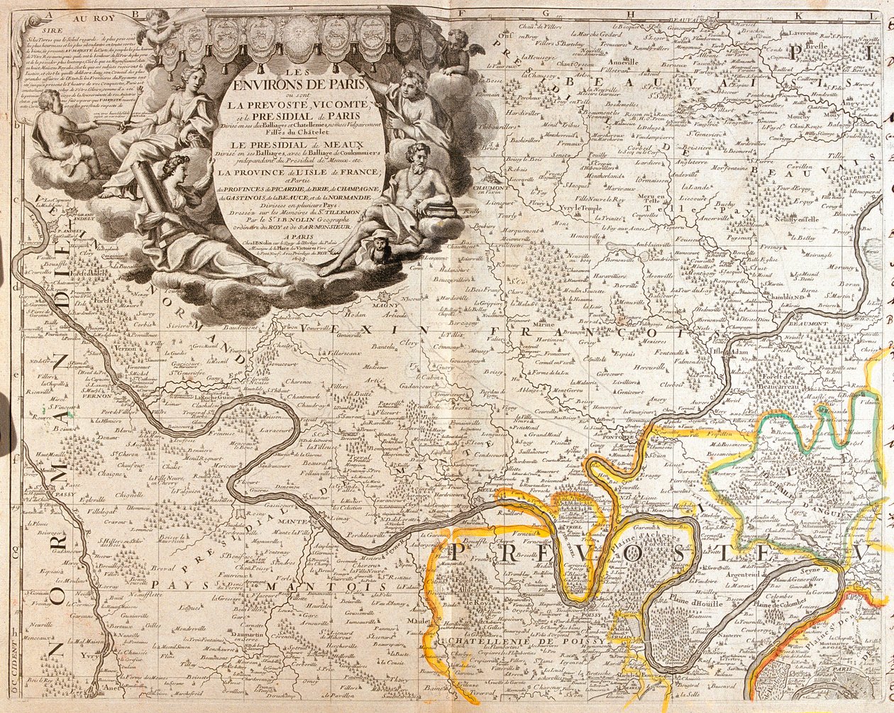 Paris, França de Jean Baptiste Nolin