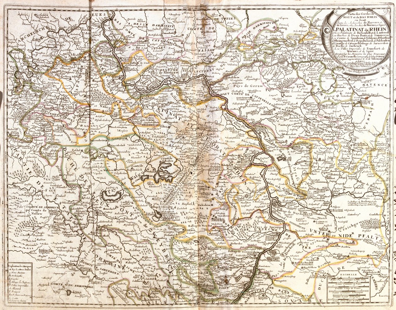 Renânia-Palatinado, Hesse, Baviera, Baden-Württemberg, Alemanha de Jean Baptiste Nolin