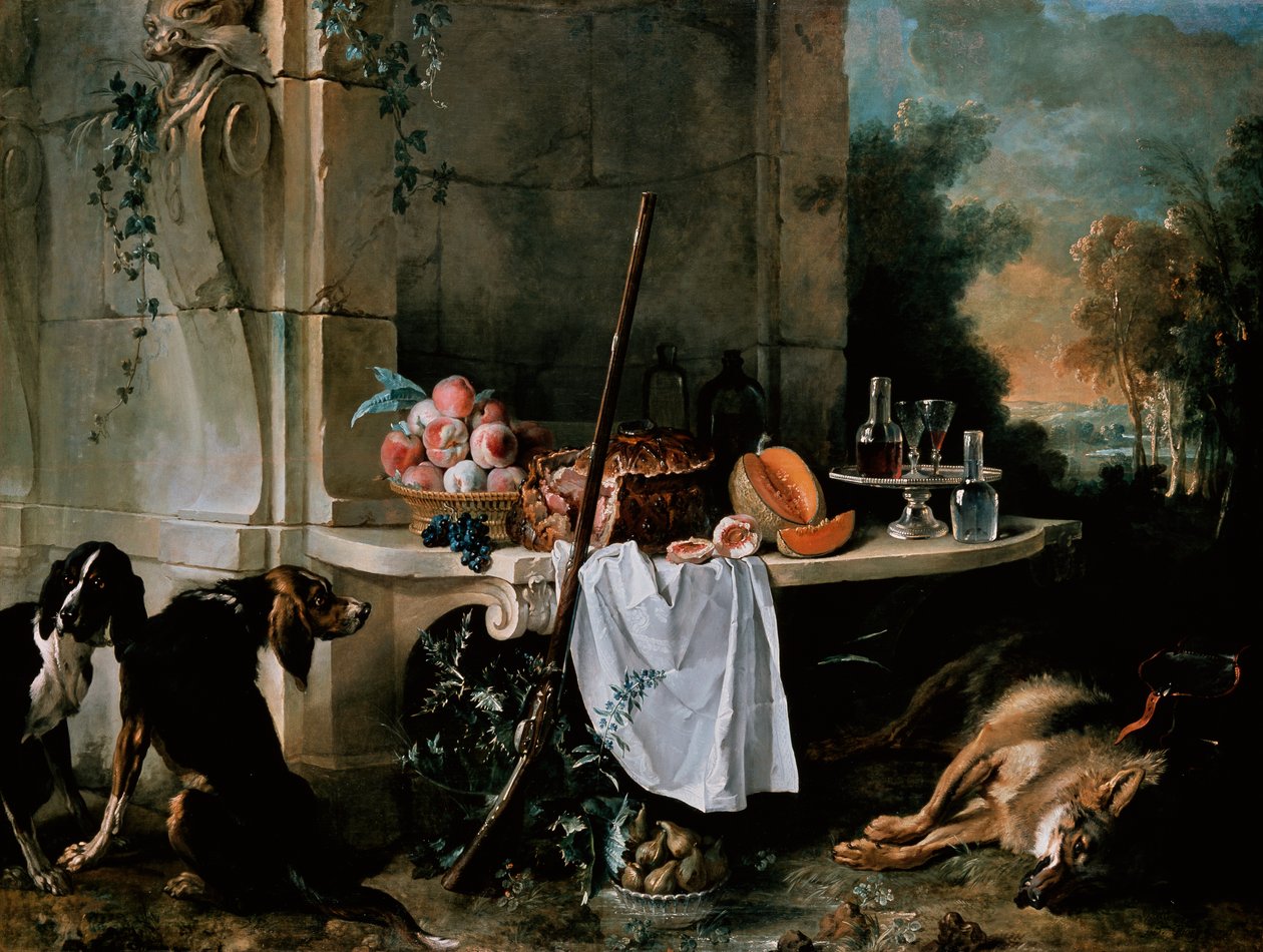 Lobo morto de Jean Baptiste Oudry