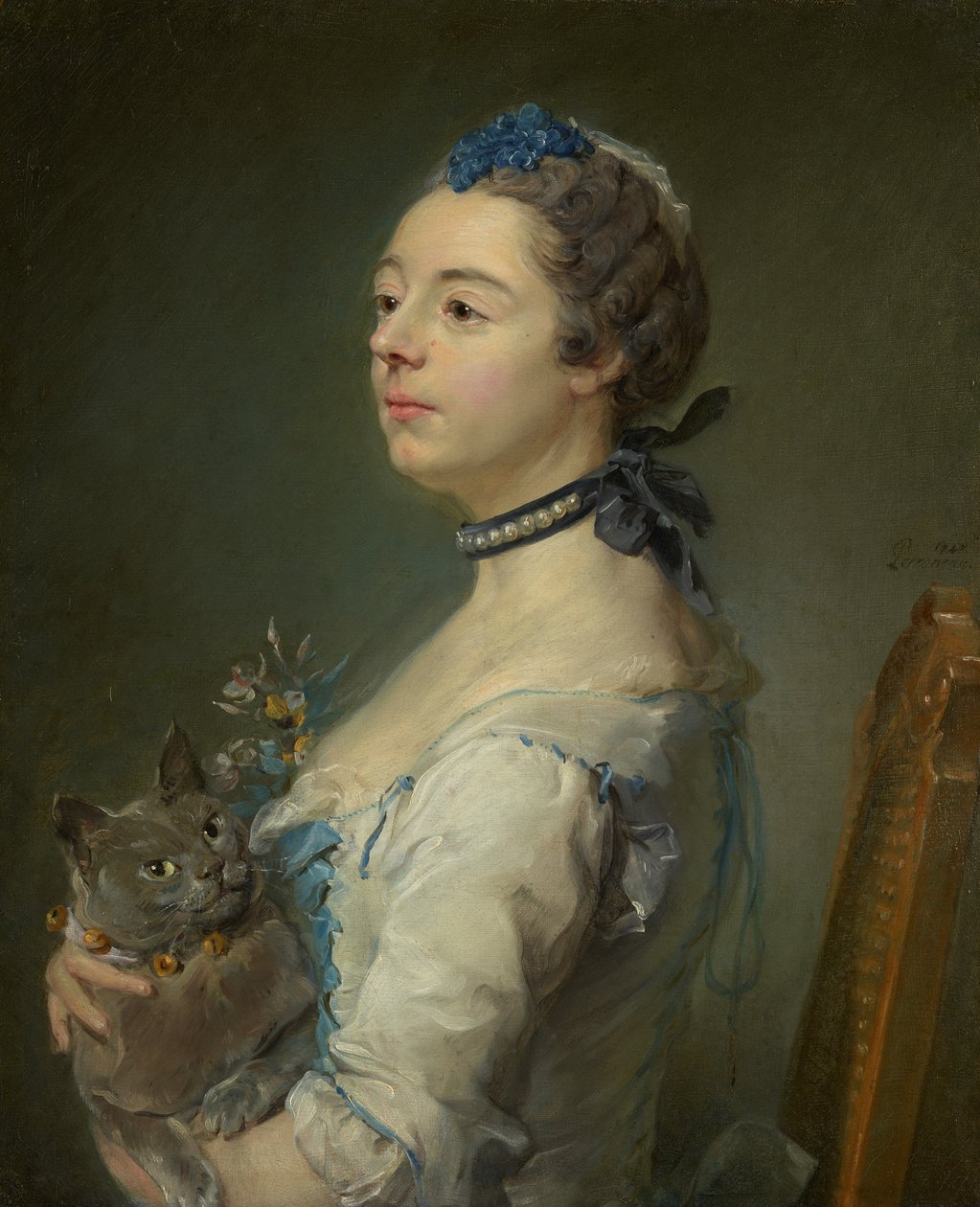 Magdaleine Pinceloup de la Grange, nascida de Parseval de Jean-Baptiste Perronneau