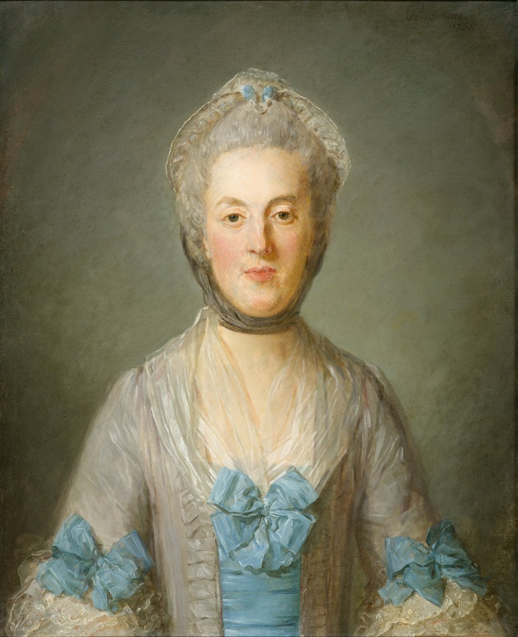 Retrato de uma senhora de Jean Baptiste Perronneau
