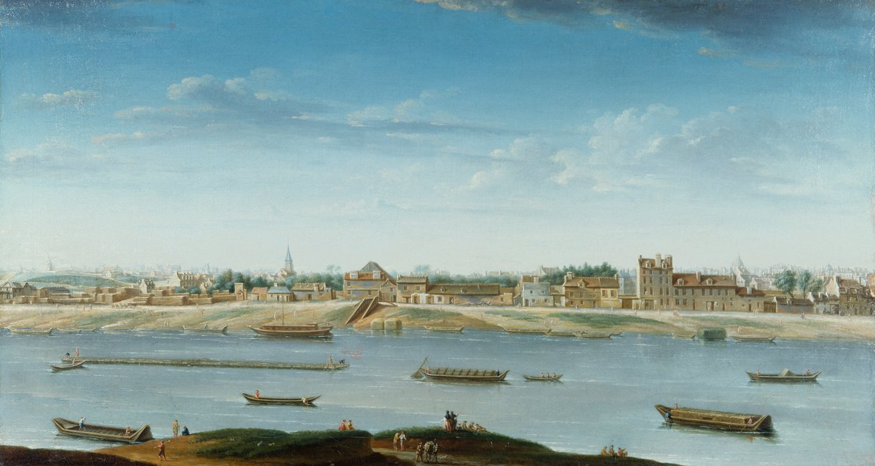 Porto Saint-Bernard visto do Arsenal de Jean Baptiste Raguenet