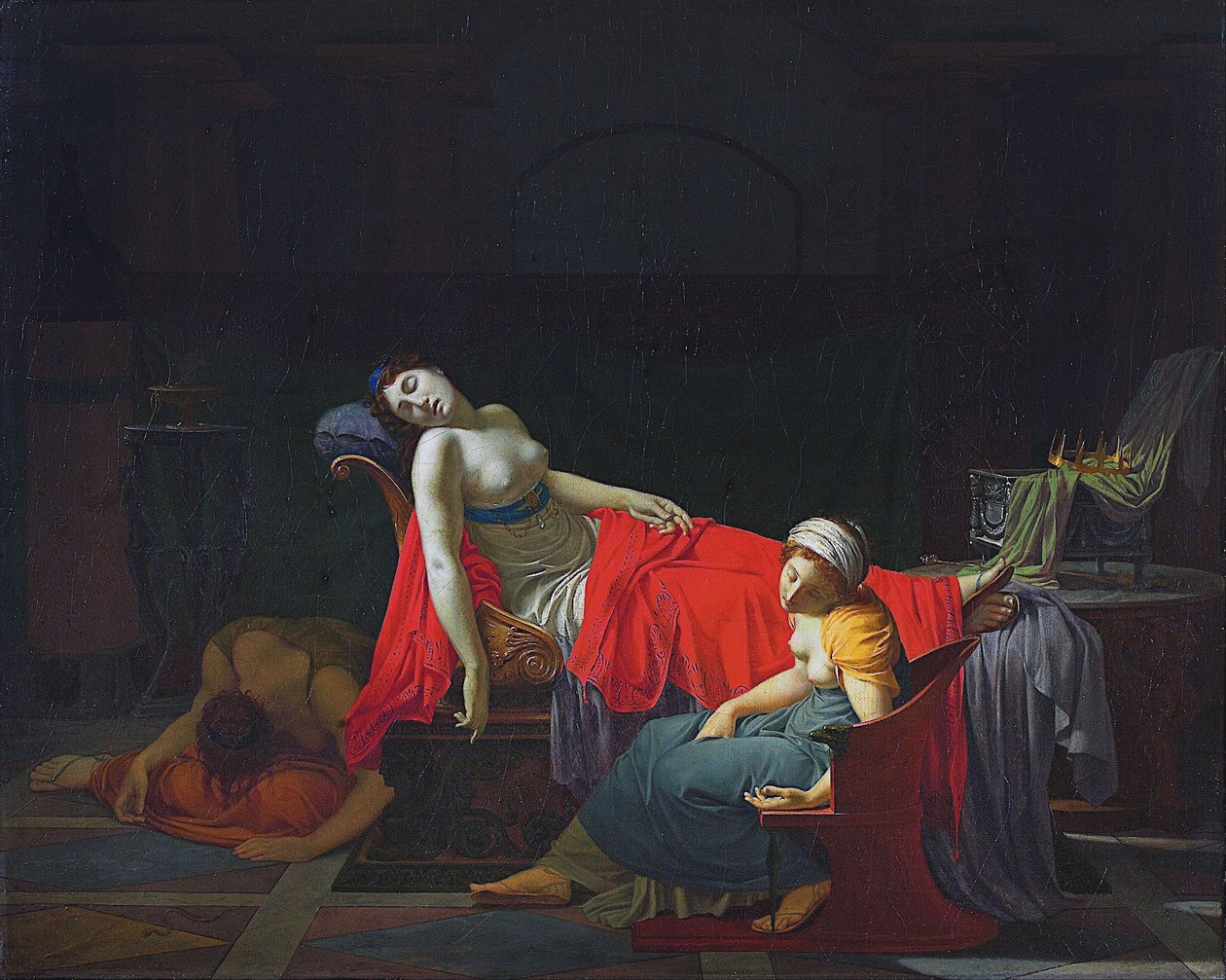 Morte de Cleópatra de Jean-Baptiste Regnault