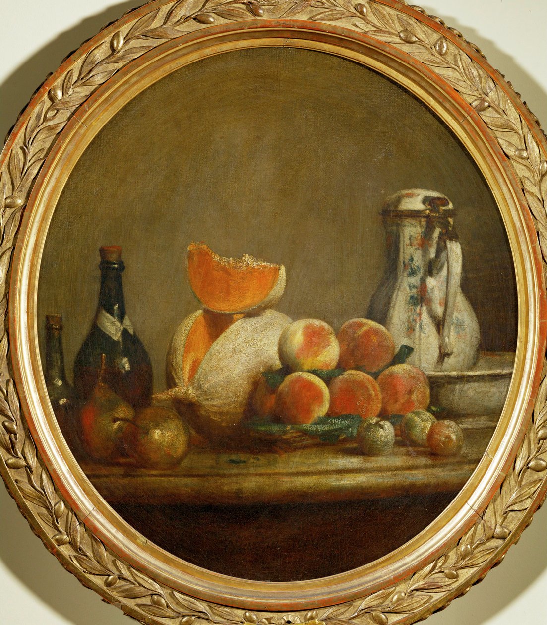 Um melão (pintura sobre tela) de Jean-Baptiste Simeon Chardin