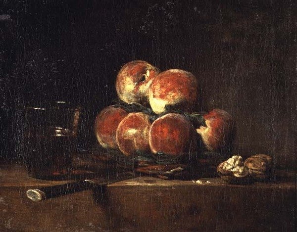 Cesto de Pêssegos de Jean Baptiste Simeon Chardin