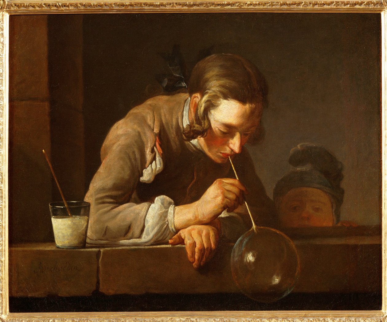 Soprar bolhas de sabão de Jean Baptiste Simeon Chardin